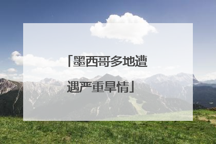 墨西哥多地遭遇严重旱情