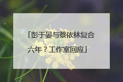 彭于晏与蔡依林复合六年？工作室回应