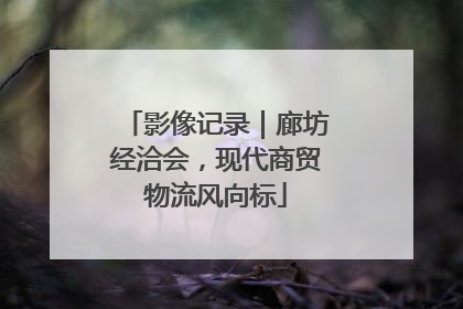 影像记录｜廊坊经洽会，现代商贸物流风向标