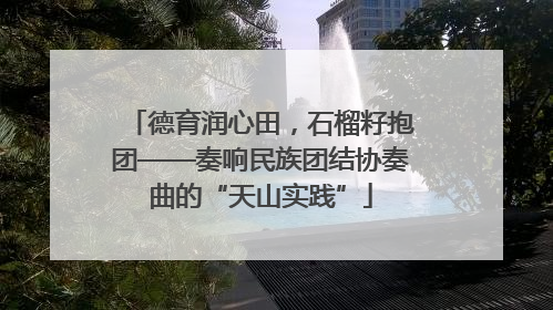德育润心田，石榴籽抱团——奏响民族团结协奏曲的“天山实践”