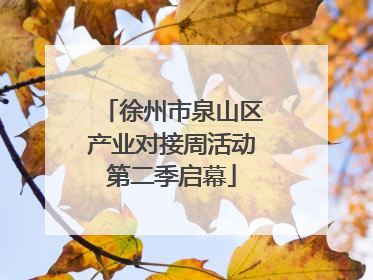 徐州市泉山区产业对接周活动第二季启幕