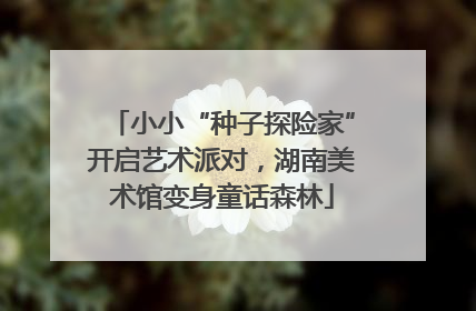小小“种子探险家”开启艺术派对，湖南美术馆变身童话森林