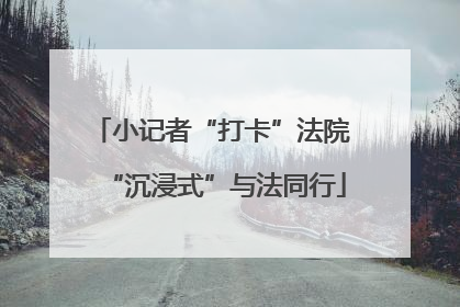 小记者“打卡”法院 “沉浸式”与法同行