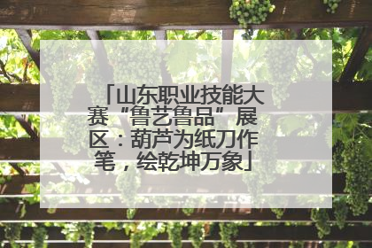 山东职业技能大赛“鲁艺鲁品”展区：葫芦为纸刀作笔，绘乾坤万象