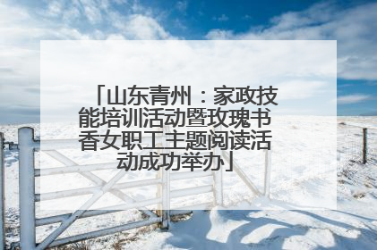 山东青州：家政技能培训活动暨玫瑰书香女职工主题阅读活动成功举办