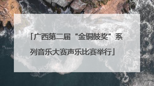 广西第二届“金铜鼓奖”系列音乐大赛声乐比赛举行