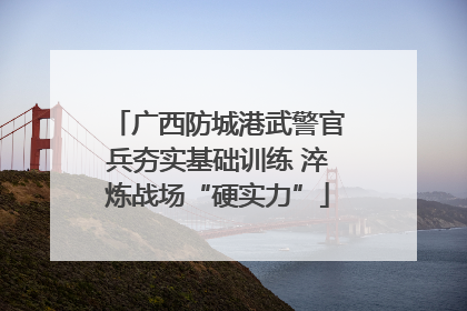 广西防城港武警官兵夯实基础训练 淬炼战场“硬实力”