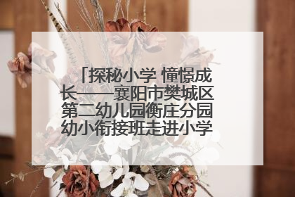 探秘小学 憧憬成长——襄阳市樊城区第二幼儿园衡庄分园幼小衔接班走进小学开展参观体验活动