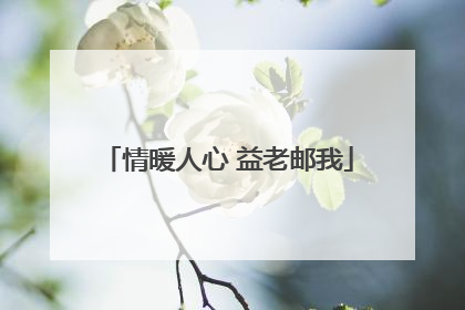 情暖人心 益老邮我
