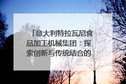 意大利特拉瓦尼食品加工机械集团：探索创新与传统结合的可能性｜西望四川