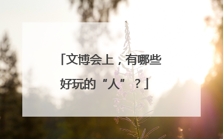 文博会上，有哪些好玩的“人”？