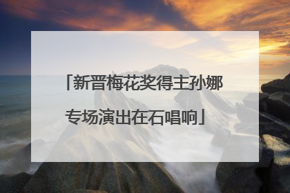 新晋梅花奖得主孙娜专场演出在石唱响