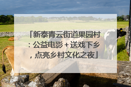新泰青云街道果园村：公益电影＋送戏下乡，点亮乡村文化之夜