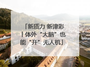 新质力 新津彩丨体外“大脑”也能“开”无人机