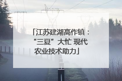 江苏建湖高作镇：“三夏”大忙 现代农业技术助力