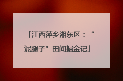 江西萍乡湘东区：“泥腿子”田间掘金记