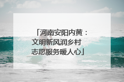 河南安阳内黄：文明新风润乡村 志愿服务暖人心
