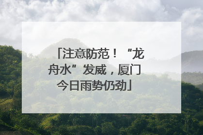 注意防范！“龙舟水”发威，厦门今日雨势仍劲