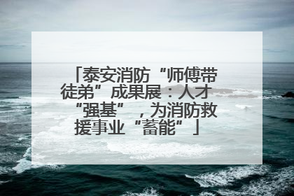 泰安消防“师傅带徒弟”成果展：人才“强基”，为消防救援事业“蓄能”