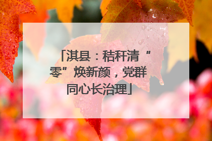 淇县：秸秆清“零”焕新颜，党群同心长治理