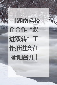 湖南省校企合作“双进双转”工作推进会在衡阳召开