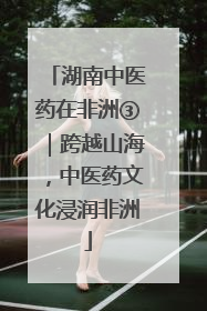 湖南中医药在非洲③｜跨越山海，中医药文化浸润非洲
