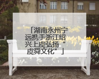 湖南永州宁远携手浙江绍兴上虞弘扬“虞舜文化”