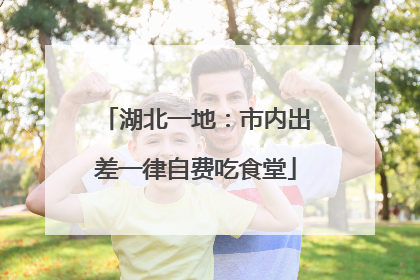 湖北一地：市内出差一律自费吃食堂