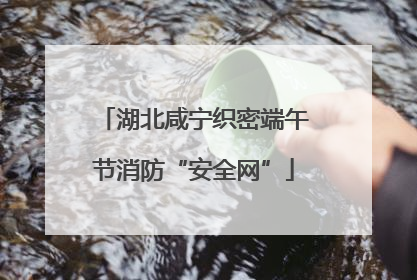湖北咸宁织密端午节消防“安全网”