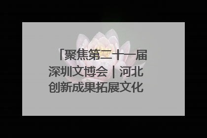 聚焦第二十一届深圳文博会｜河北创新成果拓展文化产业“朋友圈”