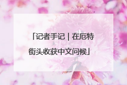 记者手记｜在厄特街头收获中文问候