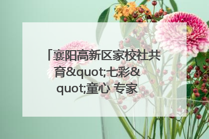 襄阳高新区家校社共育"七彩"童心 专家团支招智慧育儿