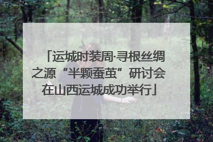 运城时装周·寻根丝绸之源“半颗蚕茧”研讨会在山西运城成功举行