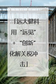 远大健科用“远见”+“创新”化解关税冲击