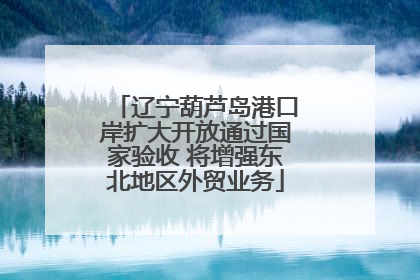 辽宁葫芦岛港口岸扩大开放通过国家验收 将增强东北地区外贸业务