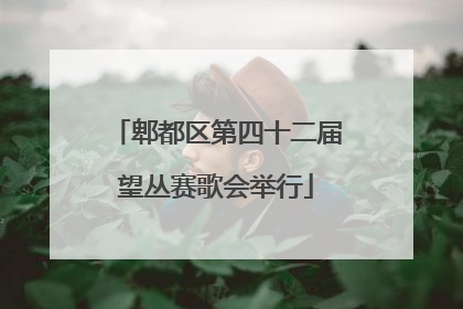 郫都区第四十二届望丛赛歌会举行