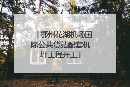鄂州花湖机场国际公共货站配套机坪工程开工