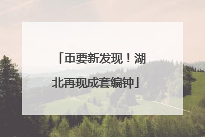 重要新发现！湖北再现成套编钟