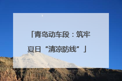 青岛动车段：筑牢夏日“清凉防线”