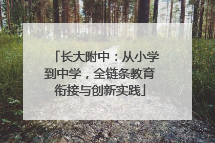长大附中：从小学到中学，全链条教育衔接与创新实践