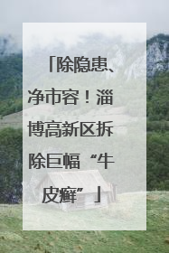 除隐患、净市容！淄博高新区拆除巨幅“牛皮癣”