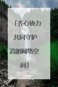 齐心协力 共同守护清朗网络空间