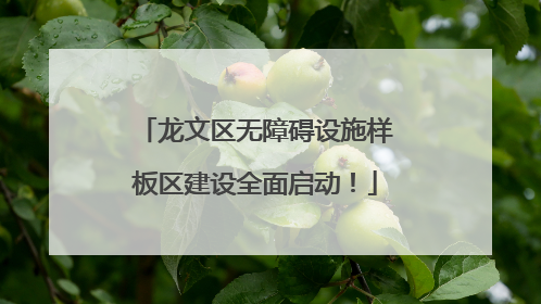 龙文区无障碍设施样板区建设全面启动！