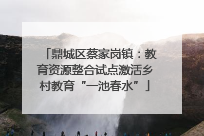 鼎城区蔡家岗镇：教育资源整合试点激活乡村教育“一池春水”
