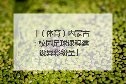 （体育）内蒙古：校园足球课程建设异彩纷呈