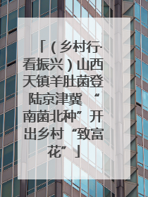 （乡村行·看振兴）山西天镇羊肚菌登陆京津冀 “南菌北种”开出乡村“致富花”