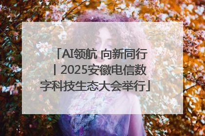 AI领航 向新同行丨2025安徽电信数字科技生态大会举行