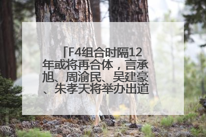 F4组合时隔12年或将再合体，言承旭、周渝民、吴建豪、朱孝天将举办出道25周年演唱会